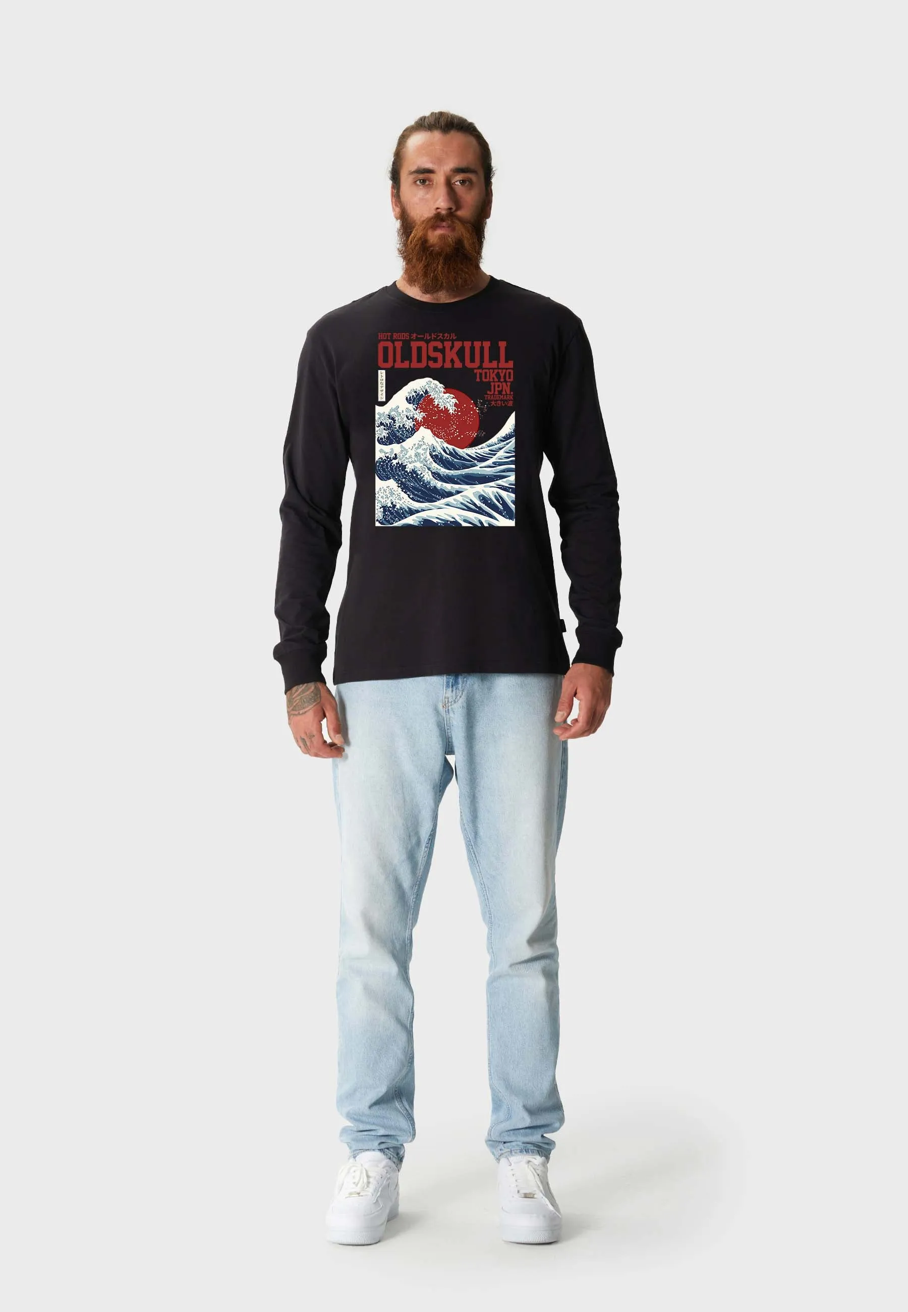 Big Wave Longsleeve T-Shirt Black