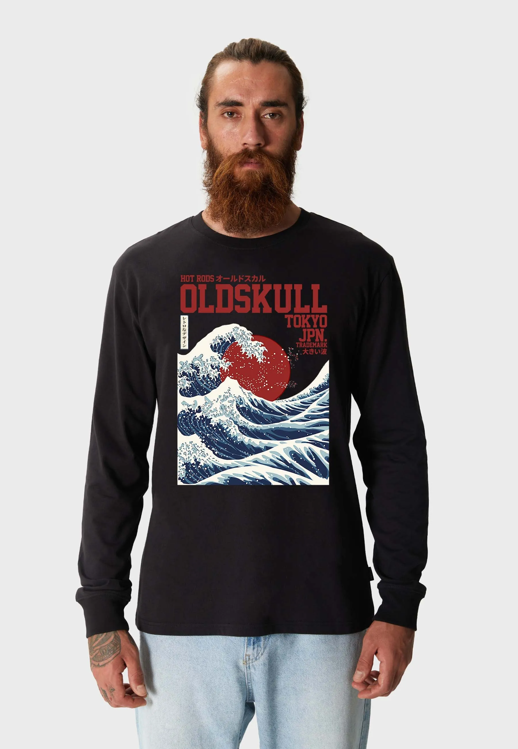 Big Wave Longsleeve T-Shirt Black