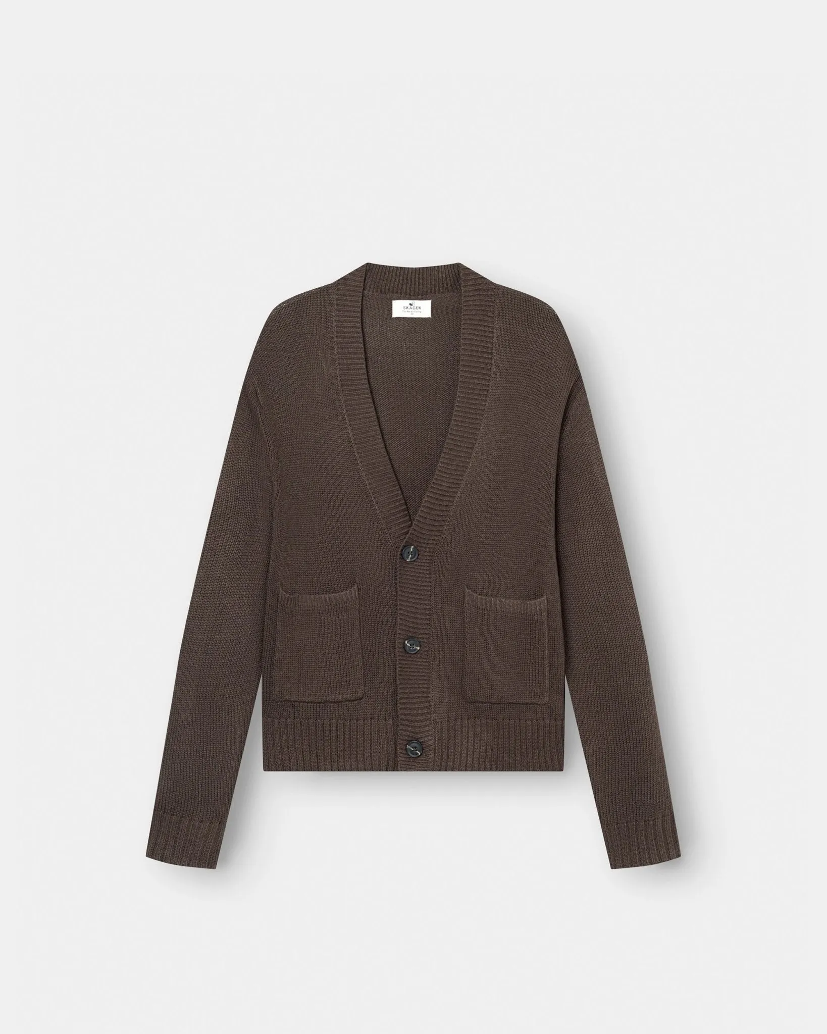 Cardigan With Pockets Brun