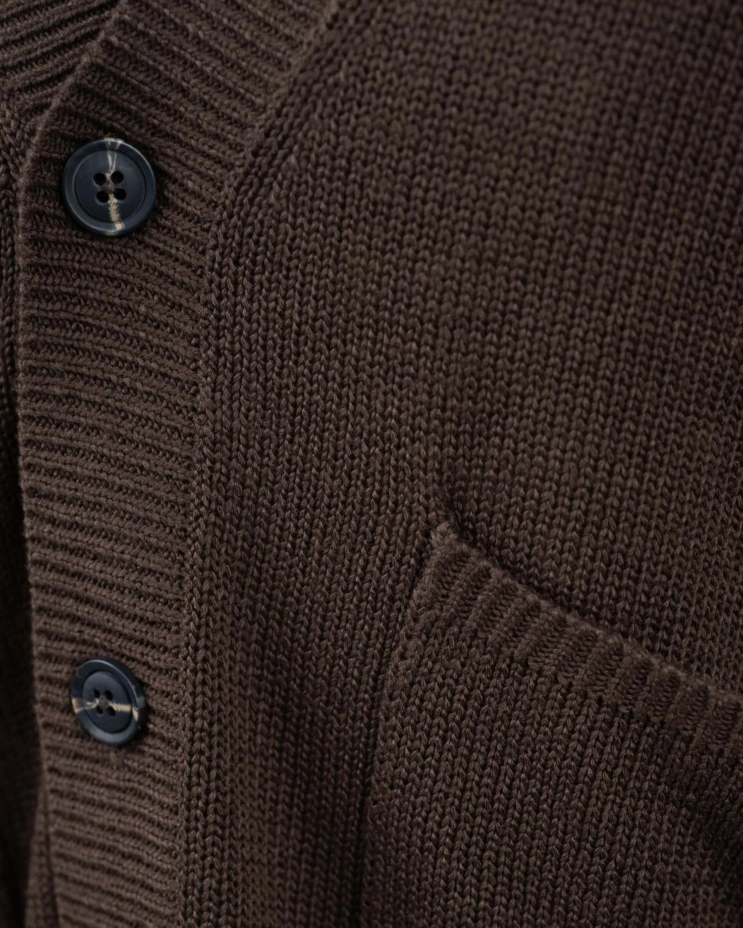 Cardigan With Pockets Brun