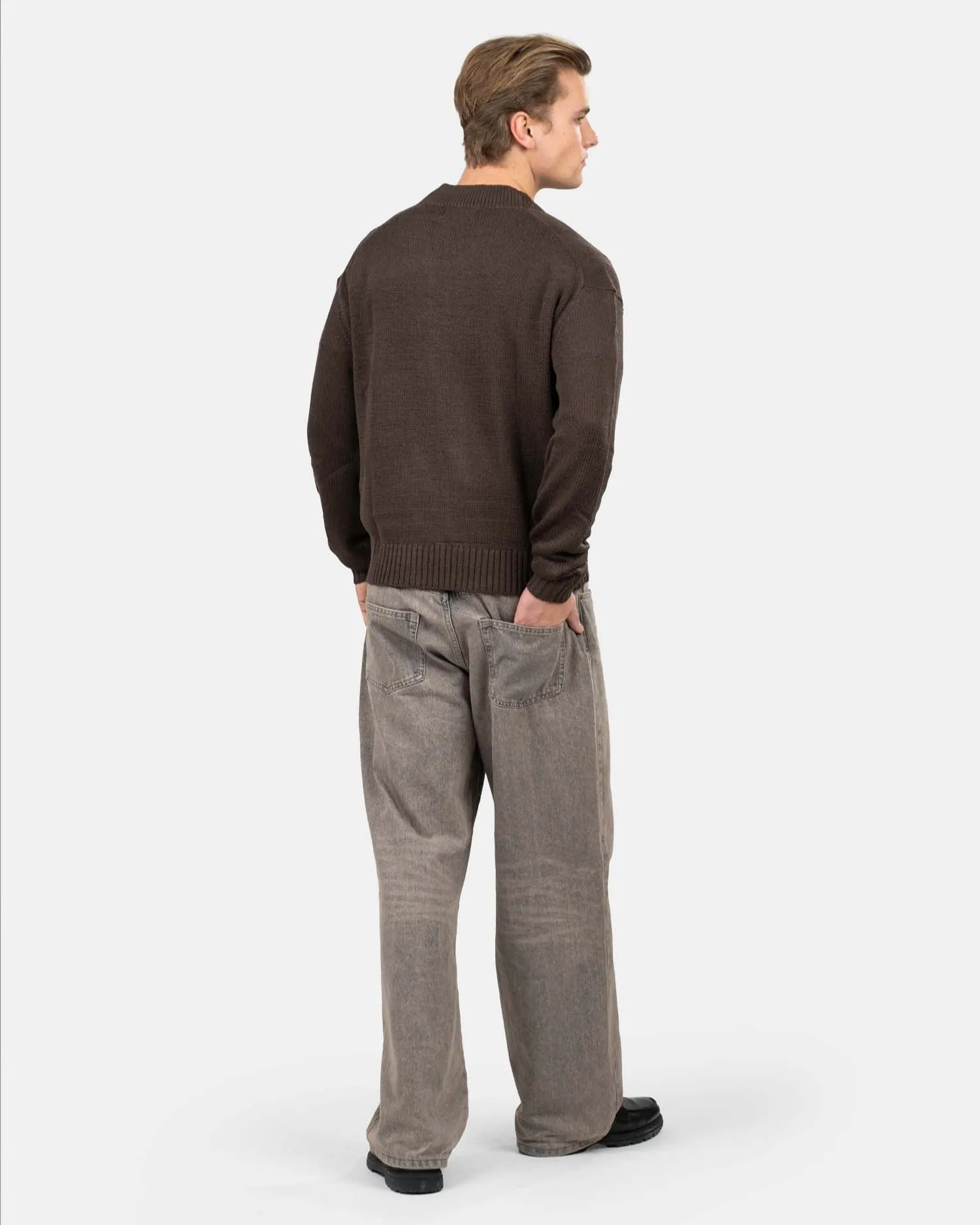 Cardigan With Pockets Brun