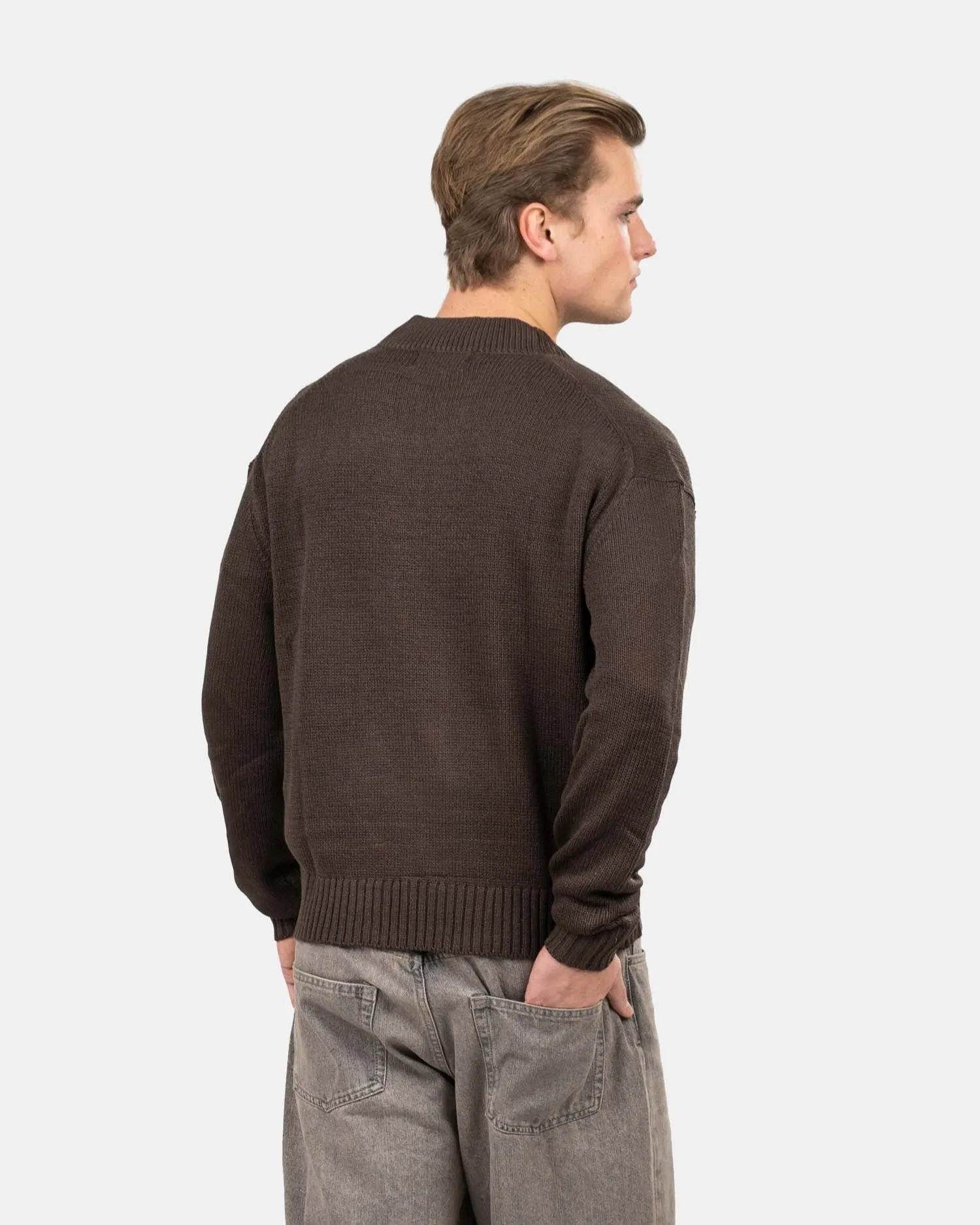 Cardigan With Pockets Brun