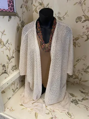 Hopely Cream Cardigans, M