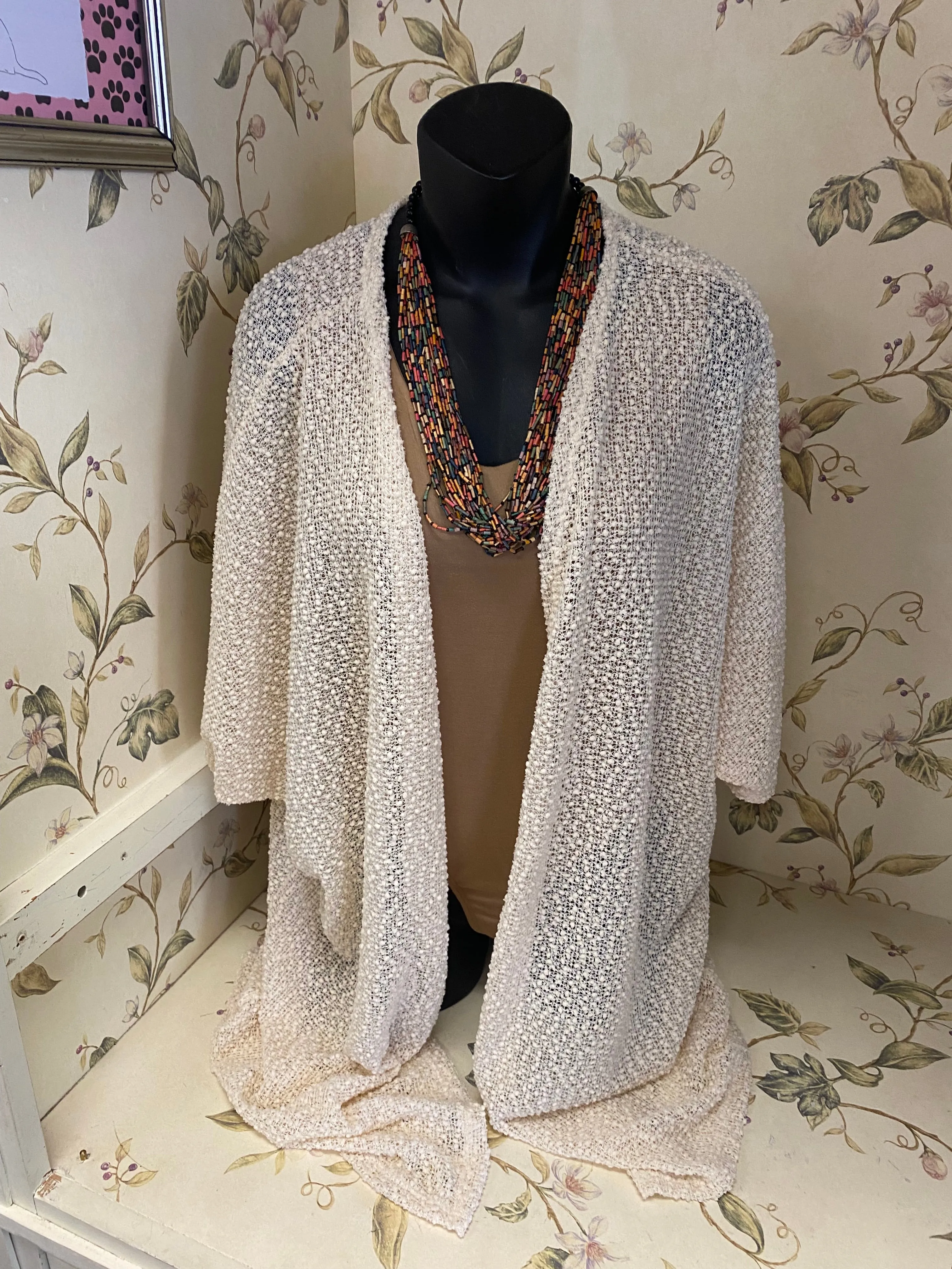 Hopely Cream Cardigans, M