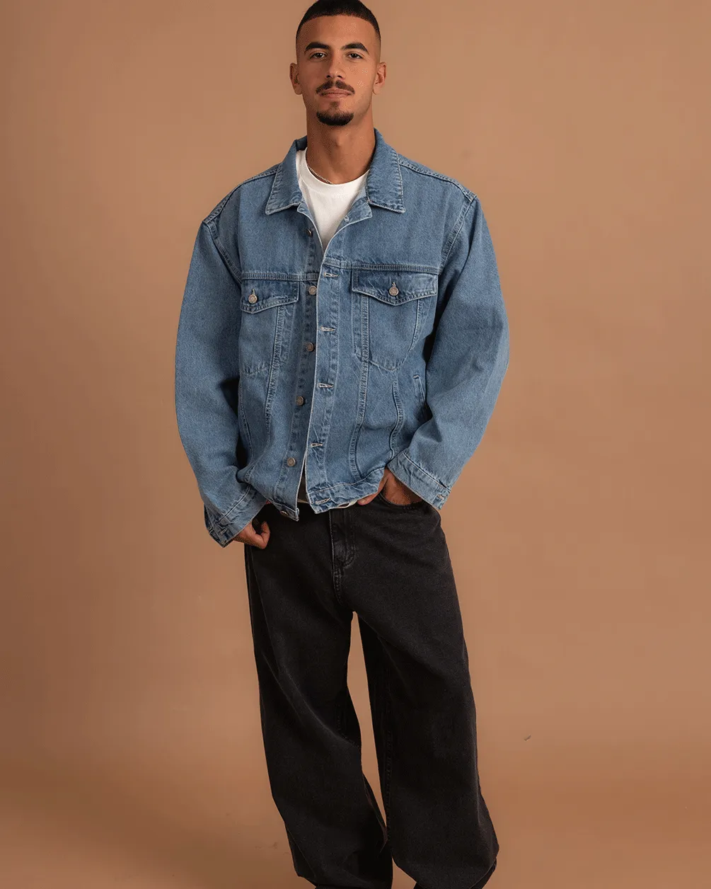 Light Blue Oversized Denim Jacket