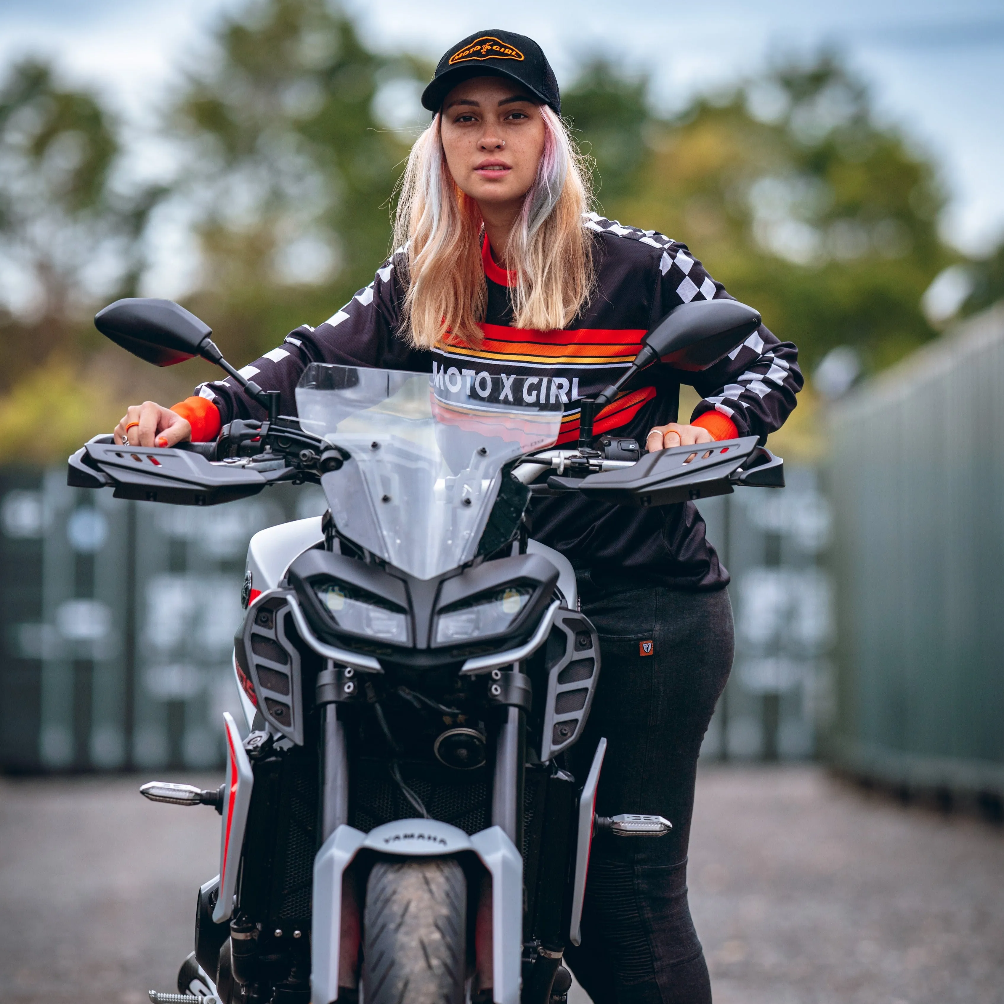 MX Shirt Chequered Orange