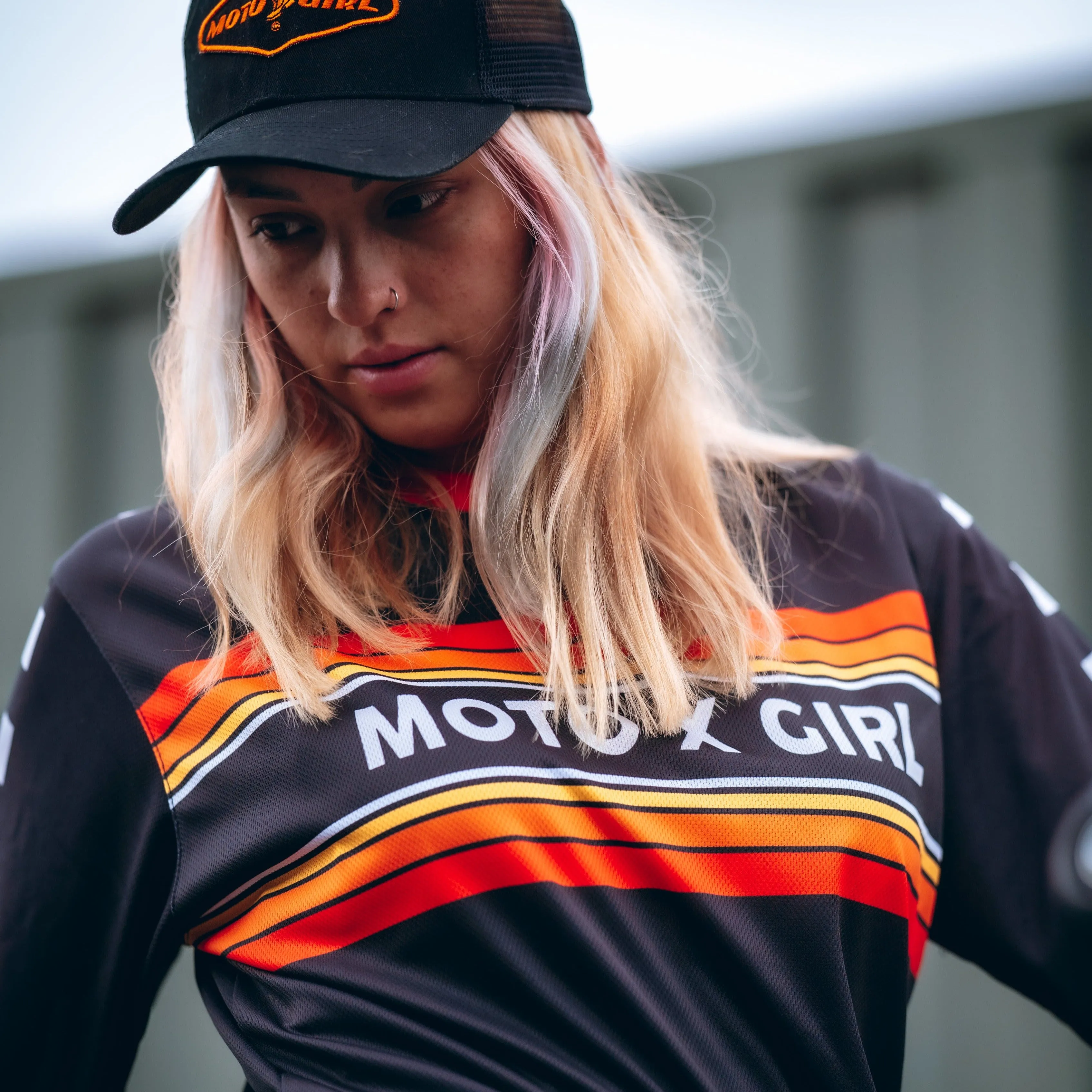 MX Shirt Chequered Orange