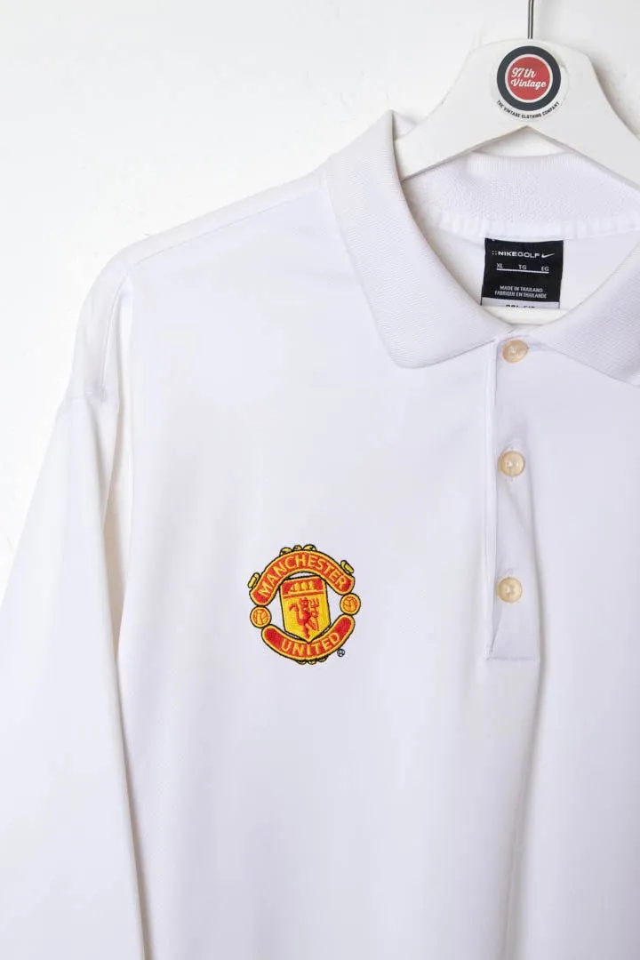 Nike Manchester United Longsleeve Polo Shirt (XL)