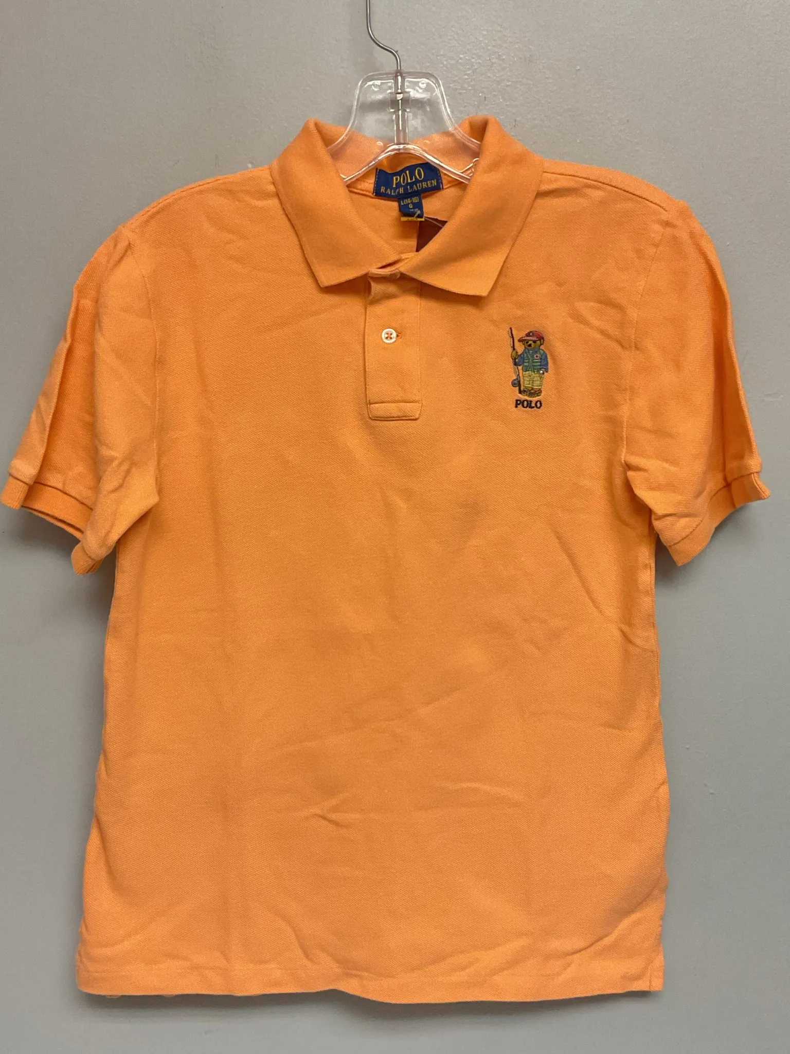 Ralph Lauren Size 14 Orange Cotton Big Boys Shirts & Polos
