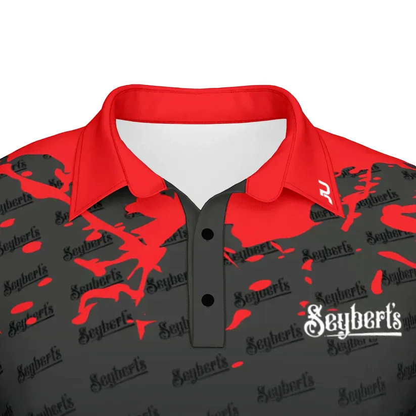 Seybert's Black and Red Splash Polo