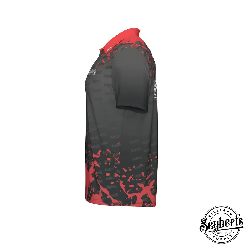 Seybert's Black and Red Splash Polo