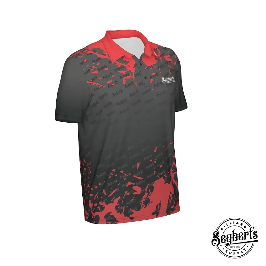 Seybert's Black and Red Splash Polo