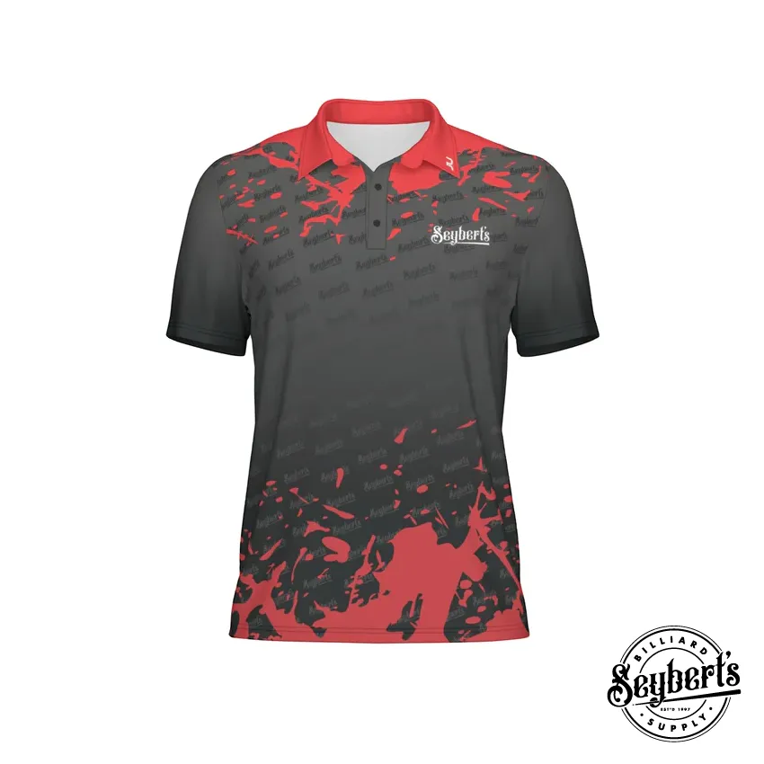 Seybert's Black and Red Splash Polo