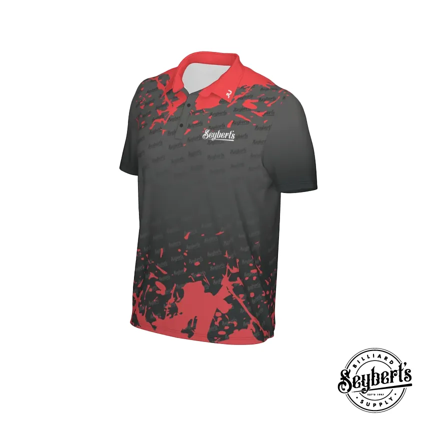 Seybert's Black and Red Splash Polo