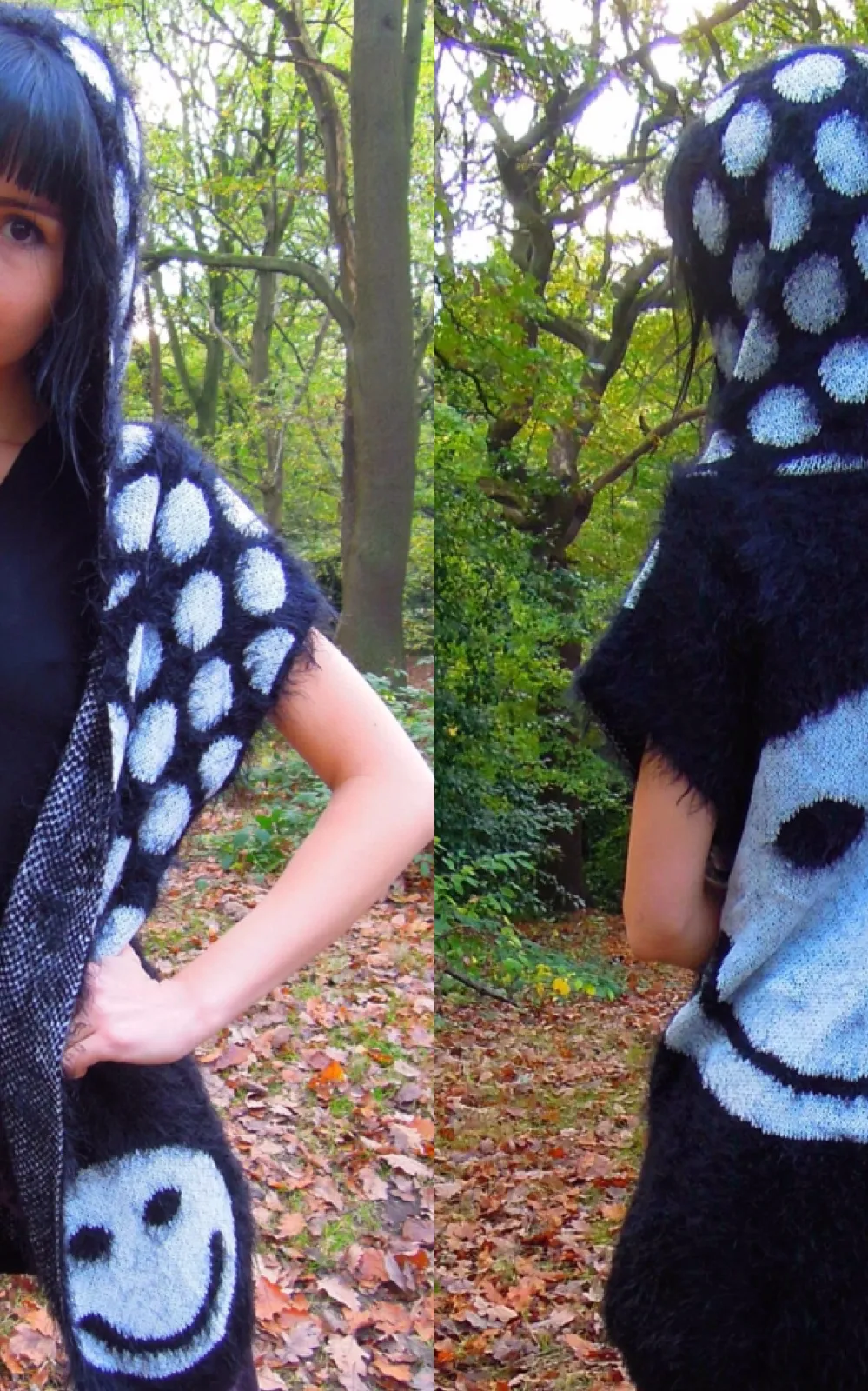 Smiley face cardigan