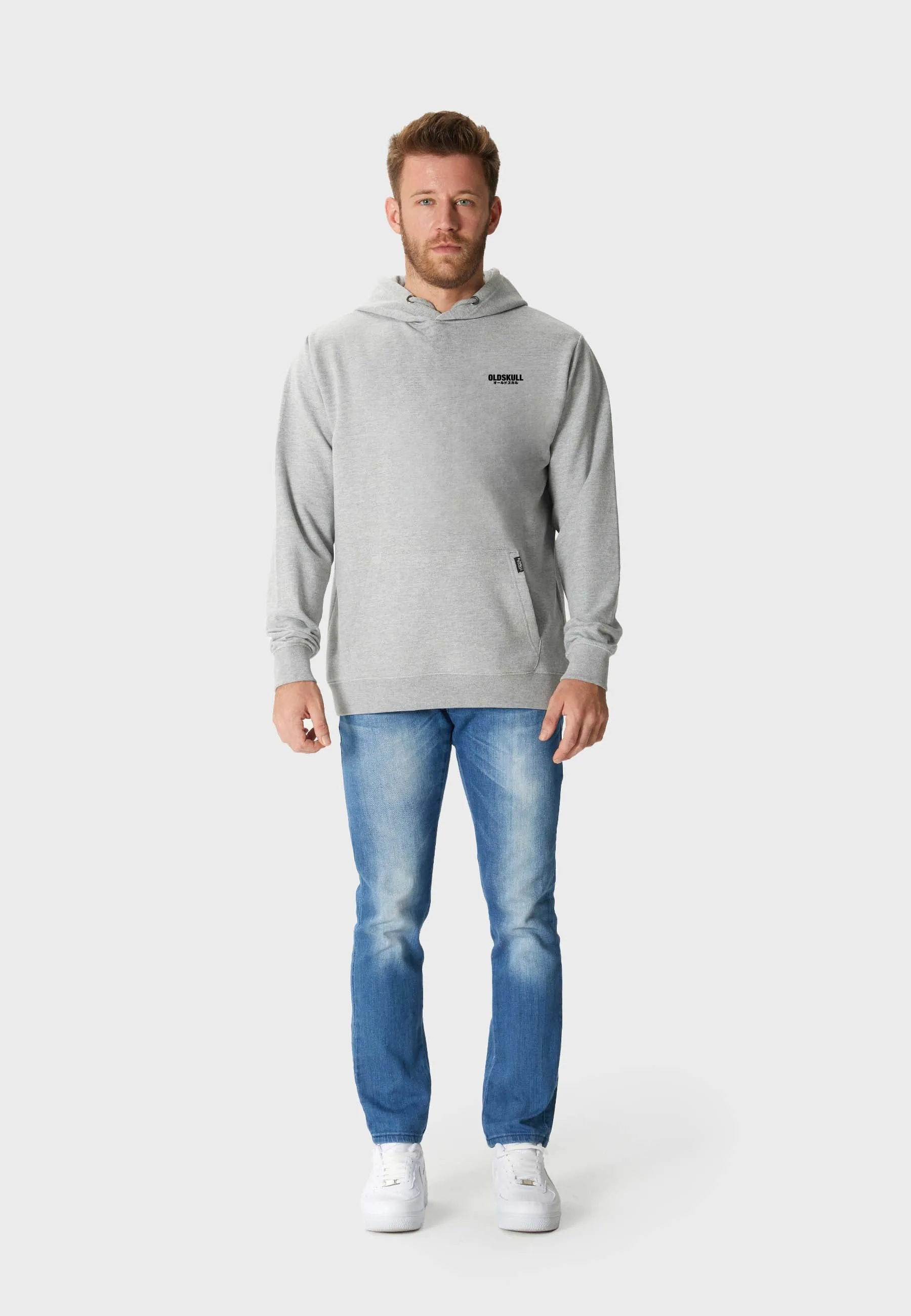Sumo Sensation Backprint Hoodie Heather Grey